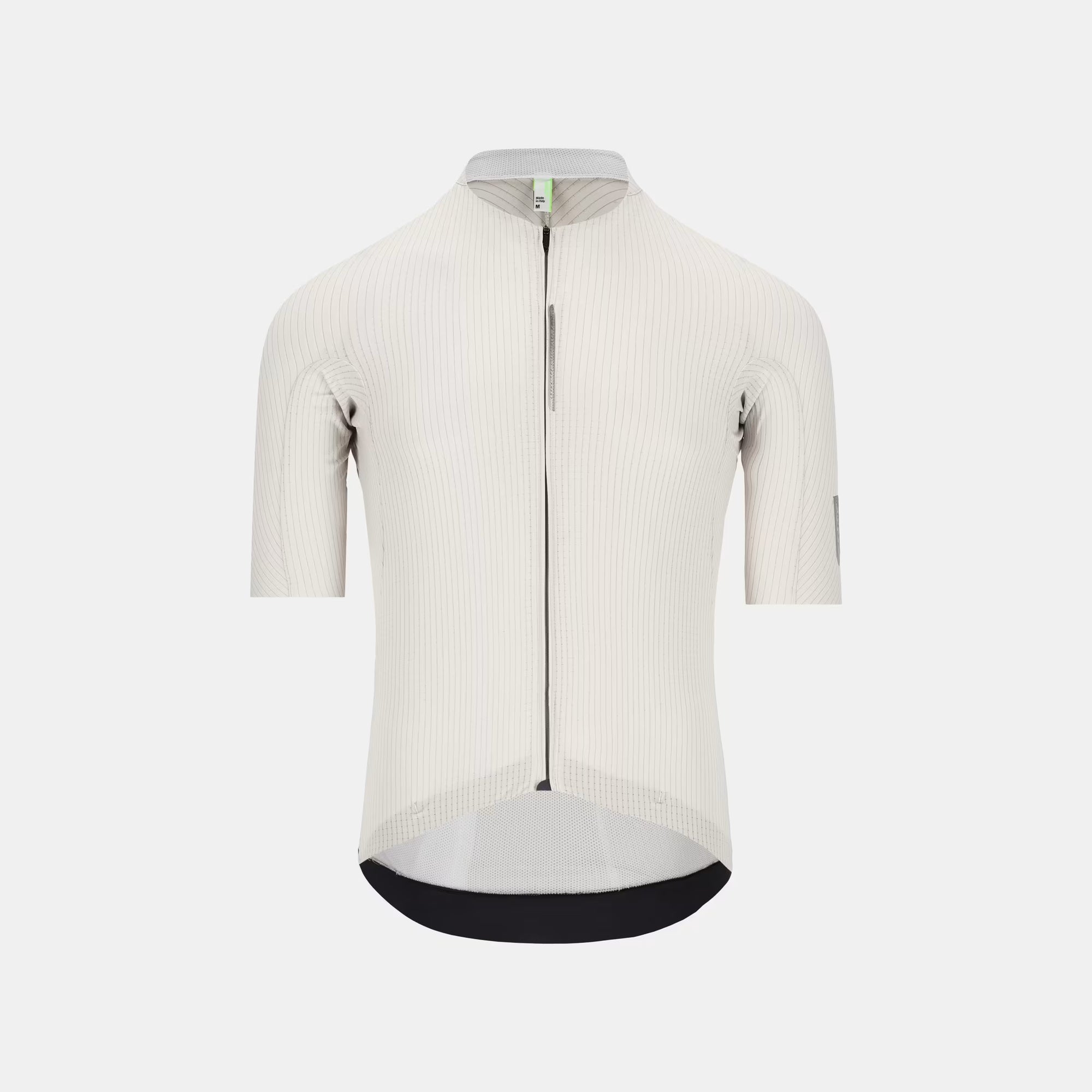 Q36.5 Dottore Pro Jersey - Men's - Optic White front view showing 3D fast-drying fabric and streamlined fit