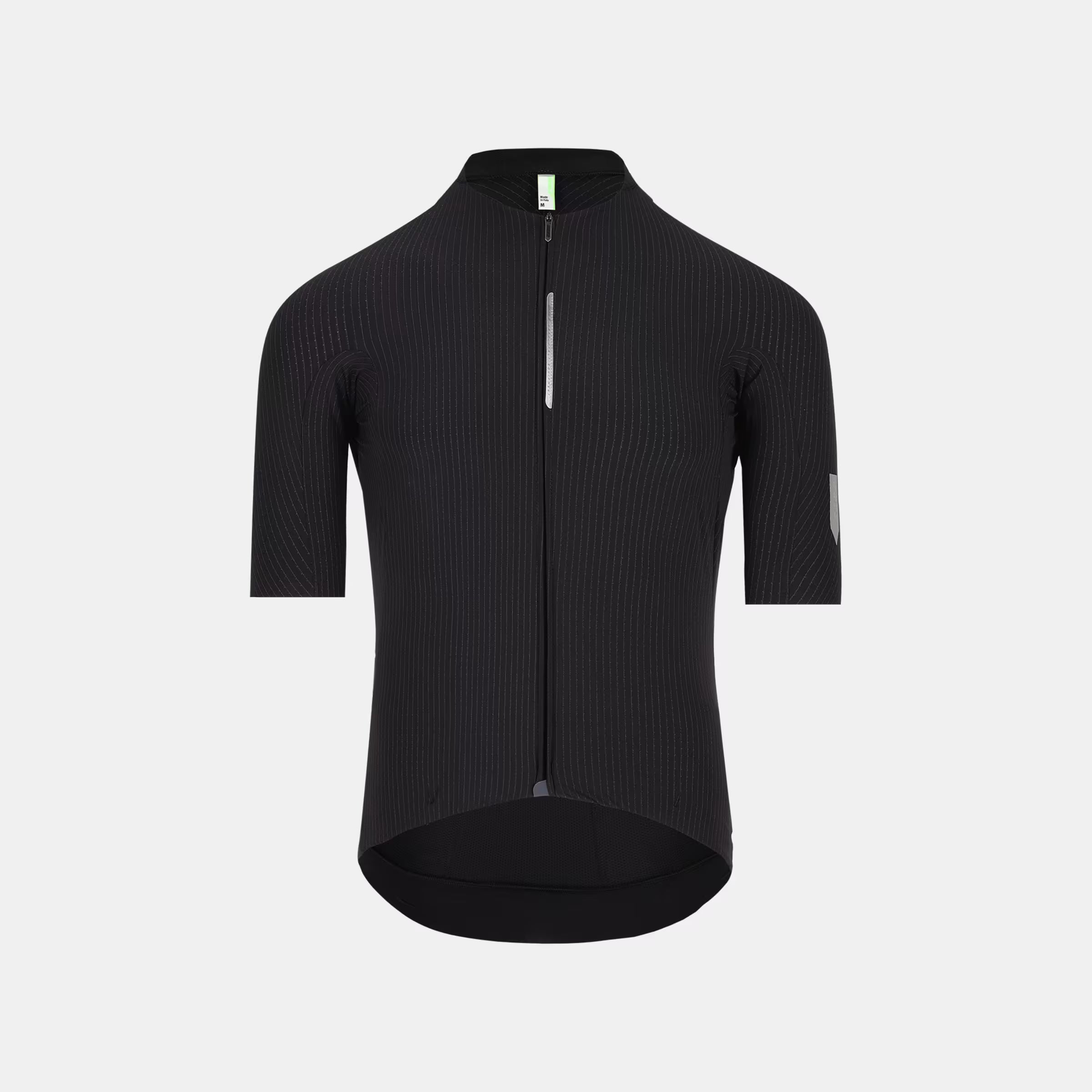 Q36.5 Dottore Pro Jersey - Men's - Black front view showing sleek aero fit and fast-drying fabric for cycling performance