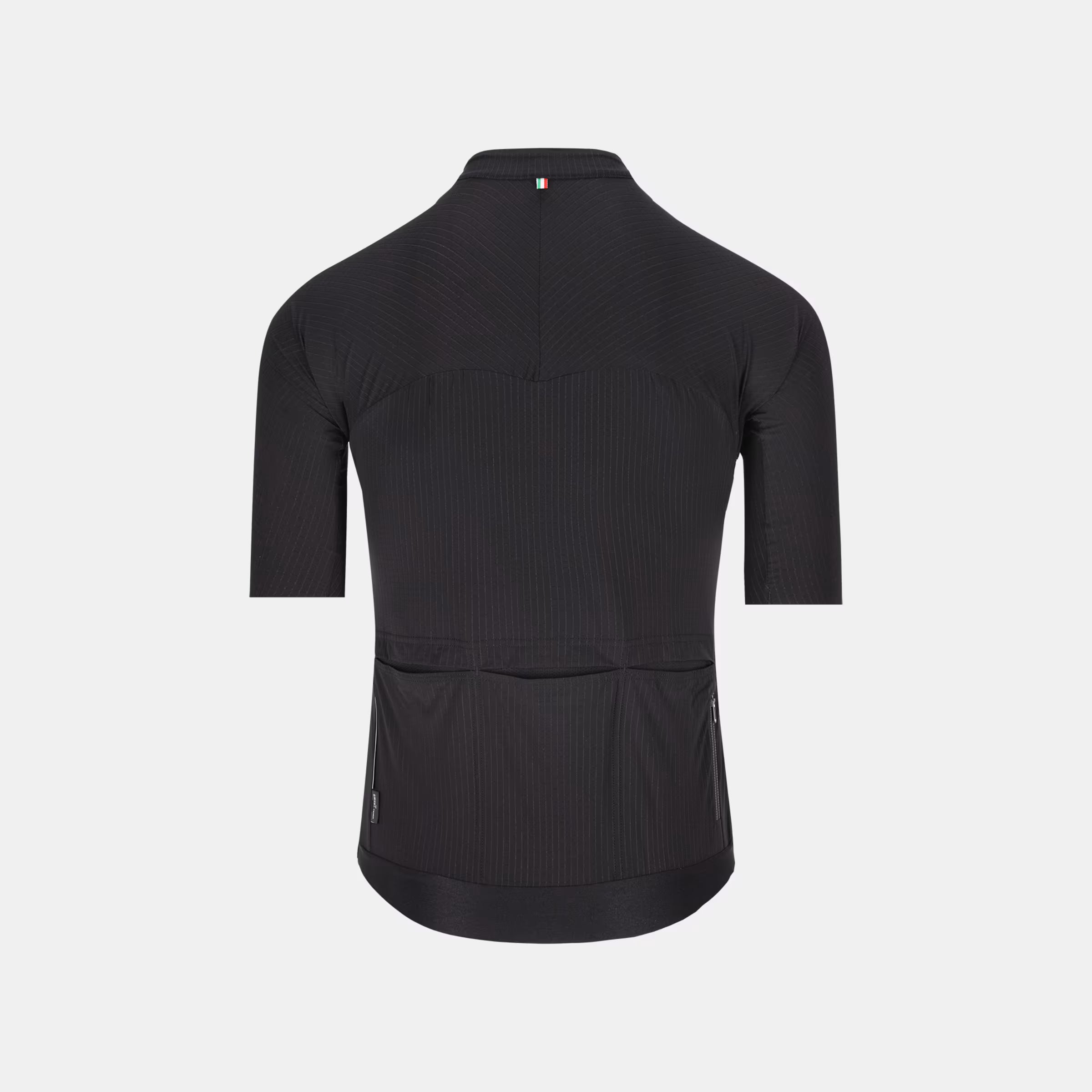 Back view of Q36.5 Dottore Pro Extra Long Jersey - Men's - Black showing rear pockets and streamlined fit