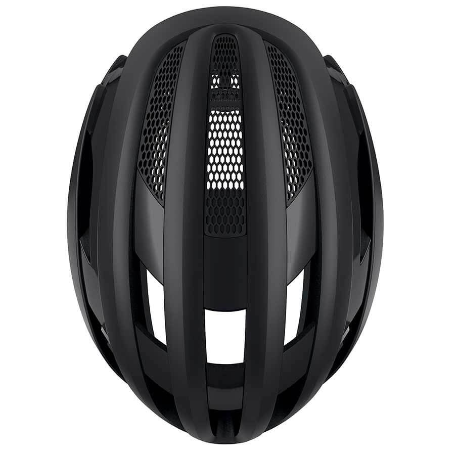 Top view of ABUS AirBreaker Helmet showing aerodynamic design and integrated ventilation vents for cycling performance