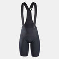 Q36.5 Adventure Cargo Bib Shorts - Men's - Black front view showing mesh bib and padded cycling shorts design