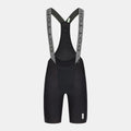 Q36.5 Dottore Pro Bib Shorts - Men's - Black front view showing mesh bib straps and sleek cycling fit