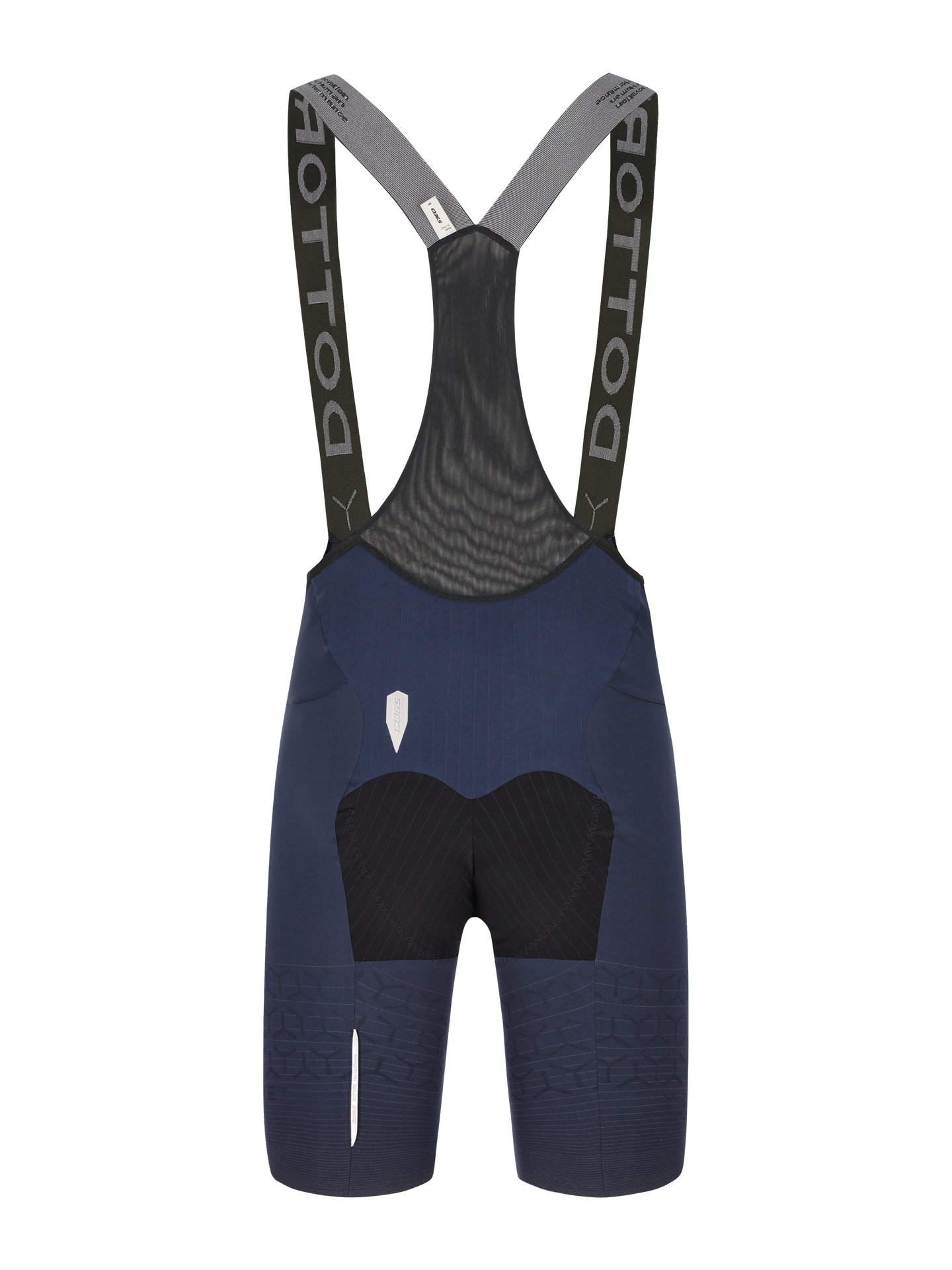 Q36.5 Dottore Pro Bib Shorts - Men's - Nautica Blue with breathable mesh upper and padded cycling shorts design