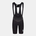 Q36.5 Dottore Clima Bib Shorts - Women's - Black shown from back with mesh straps and ergonomic fit details
