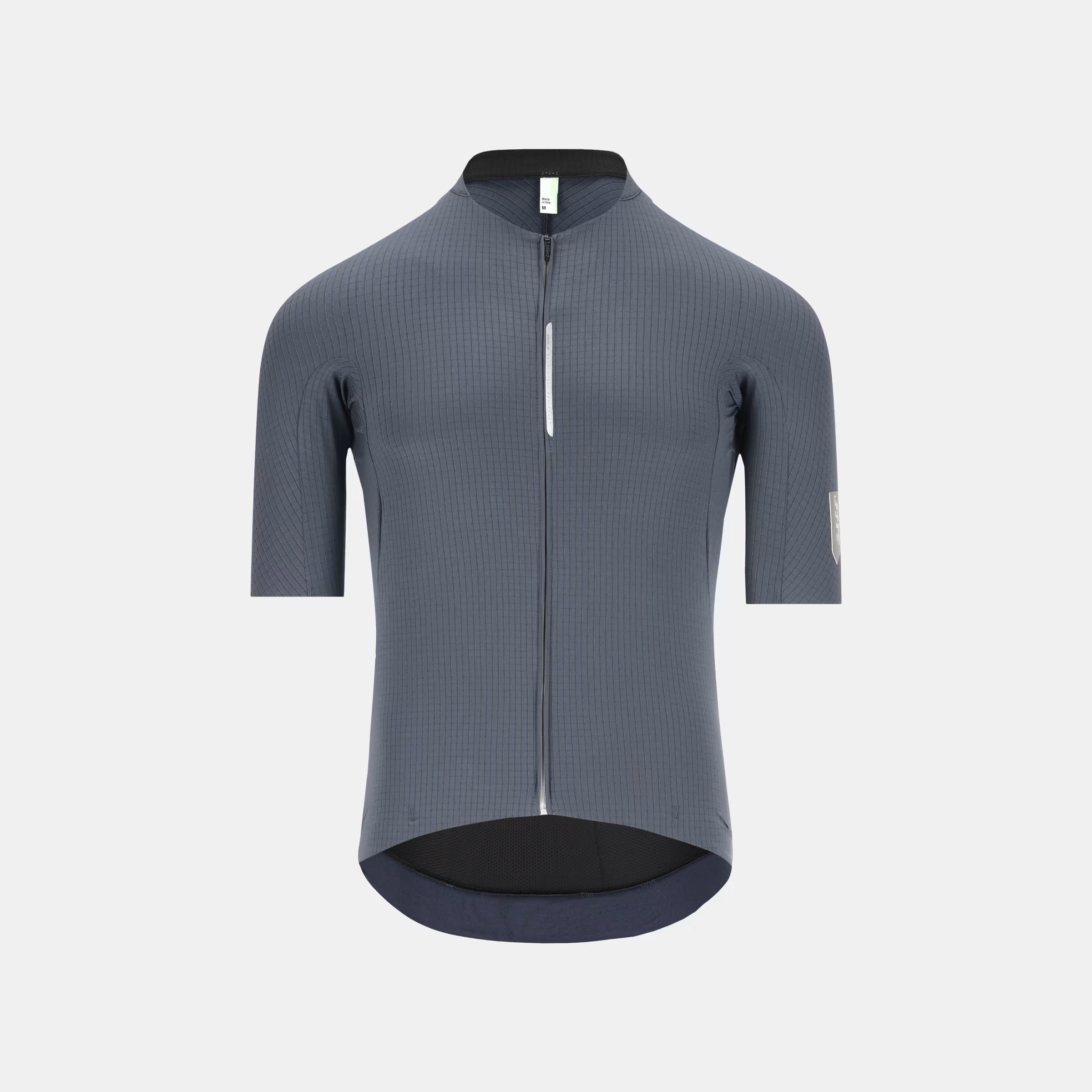 Q36.5 Dottore Pro Jersey - Men's - Grisaille Blue front view with 3D fast-drying fabric and minimal seams for aerodynamics