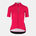 Q36.5 Dottore Pro Jersey - Women's - Rubino Red front view showing aerodynamic fit and fast-drying fabric design