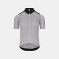 Q36.5 Adventure Jersey - Men's - Anthracite Grey with full front zipper and lightweight fabric for cycling performance