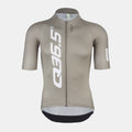Q36.5 Gregarius Pro Signature Jersey - Men's - Olive Green front view with full zipper and short sleeves shown on white background