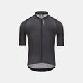Q36.5 Gregarius Pro Signature Jersey - Men's - Black shown front view with full zip and sleek aerodynamic fit