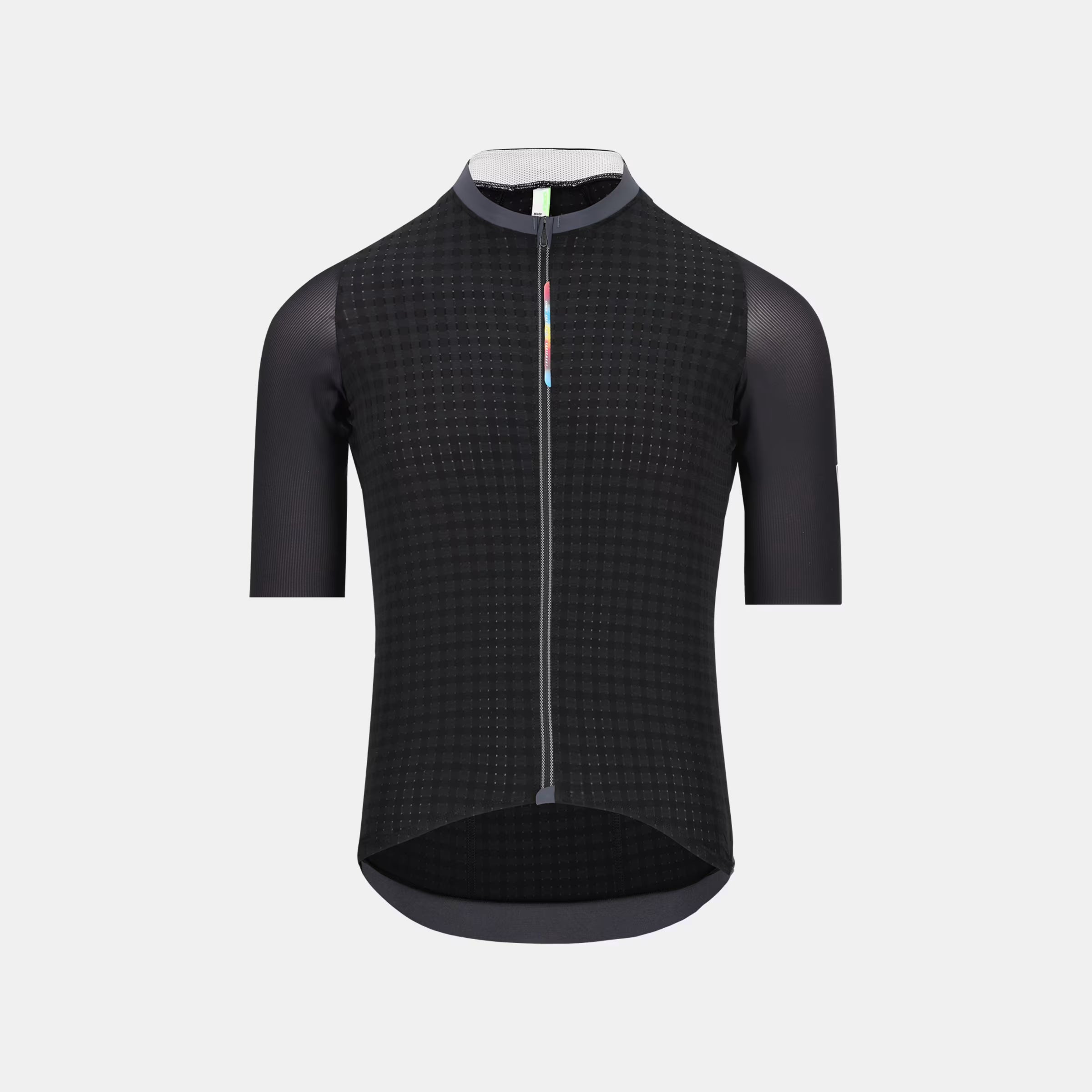 Q36.5 Dottore Clima Jersey - Men's - Black with full front zipper and lightweight heat-dissipating fabric design