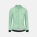Q36.5 Gregarius Hybrid Signature Long Sleeve Jersey - Women's - Green with full front zipper and sleek race fit design