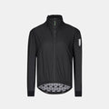 Q36.5 Adventure Winter Jacket - Men's - Black front view with full zip and reflective sleeve detailing against light background