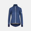 Q36.5 Adventure Winter Jacket - Women's - Navy Blue shown front view with high collar and full zip closure