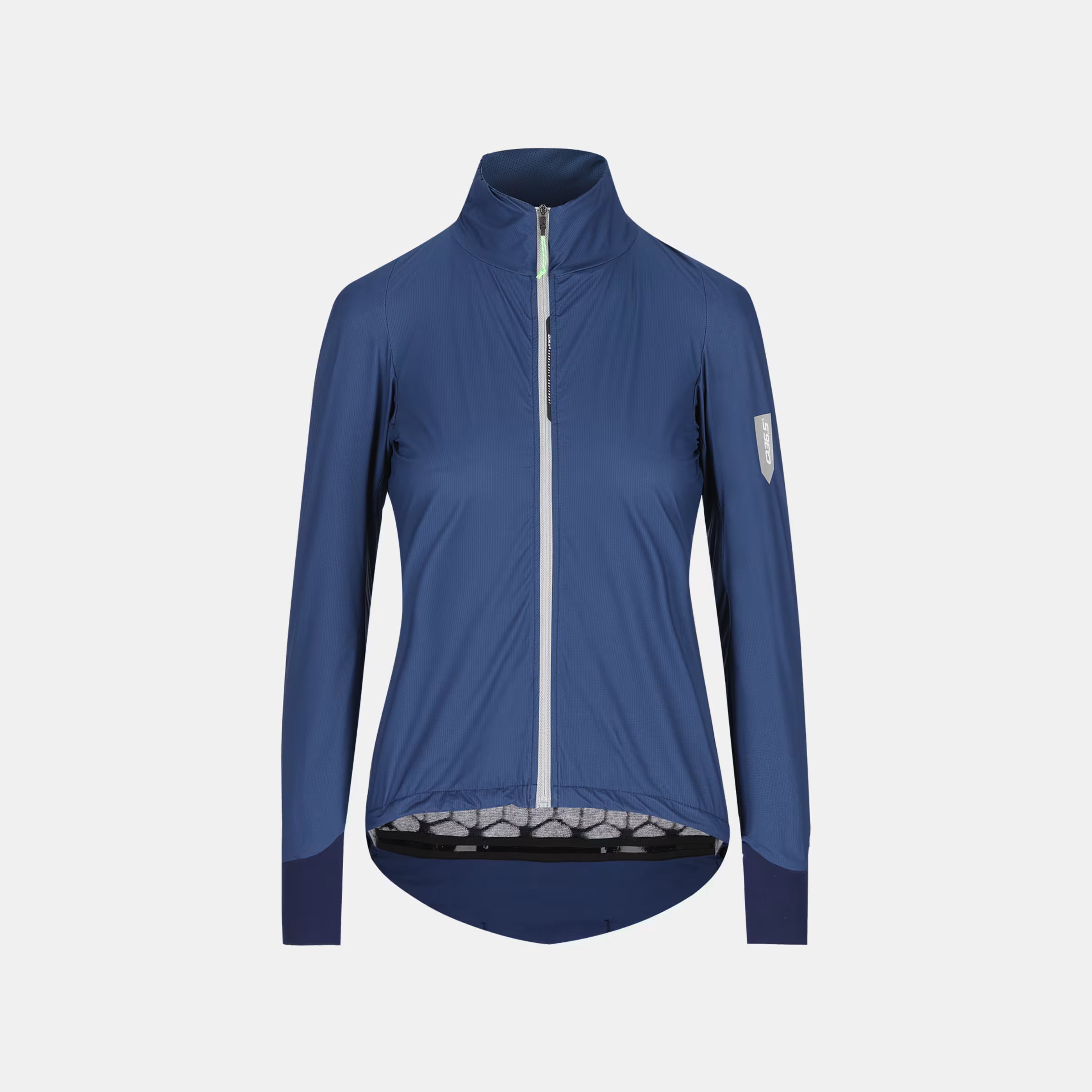 Q36.5 Adventure Winter Jacket - Women's - Navy Blue shown front view with high collar and full zip closure