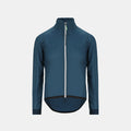 Q36.5 Air Jacket - Unisex - Australian Green in blue with front zipper and high collar for lightweight cycling protection