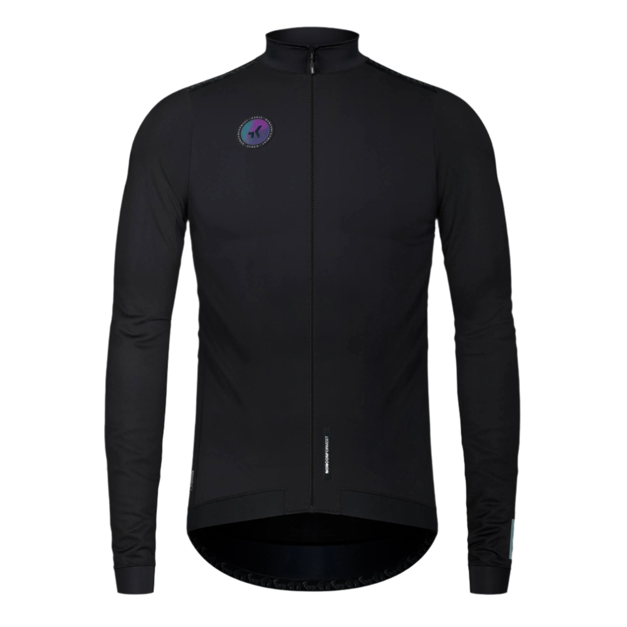 GOBIK Armour 2.0 Thermal Jacket - Unisex in black with full zip front and slim fit for cycling performance and warmth