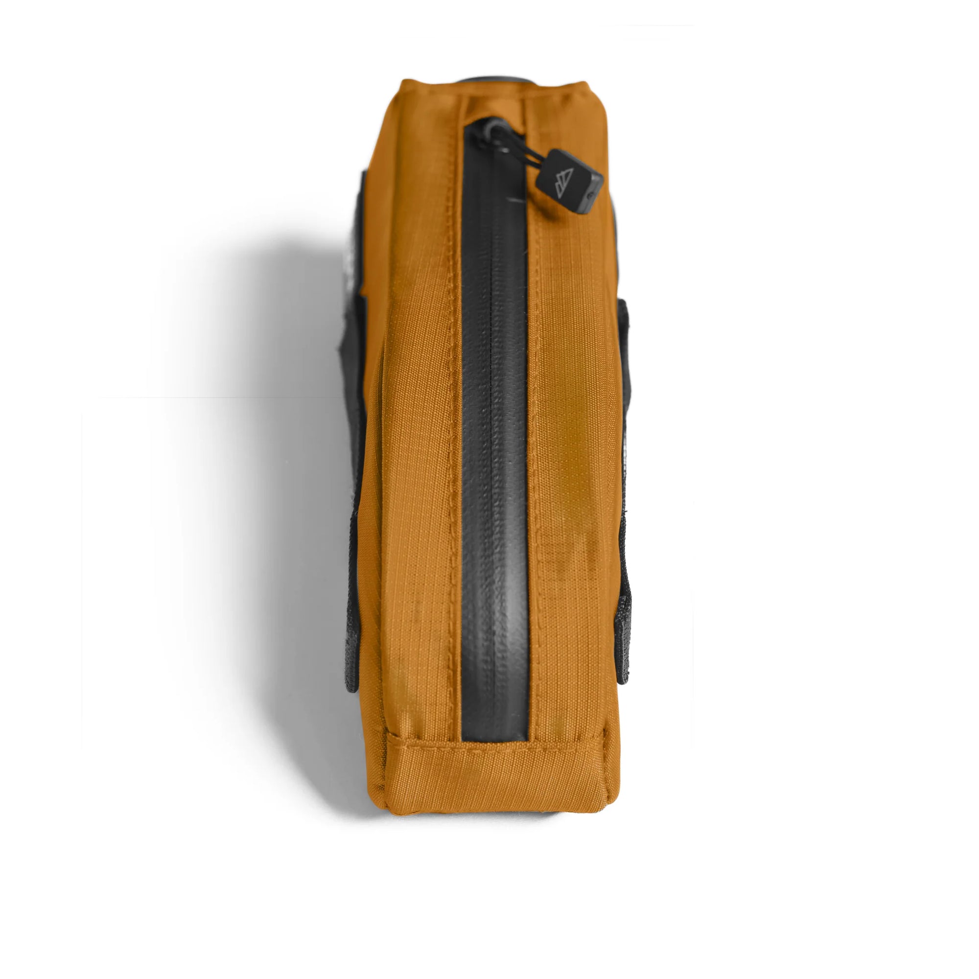 ALMSTHRE Top Tube Bag in brown with waterproof zipper and durable fabric for reliable bike storage solution