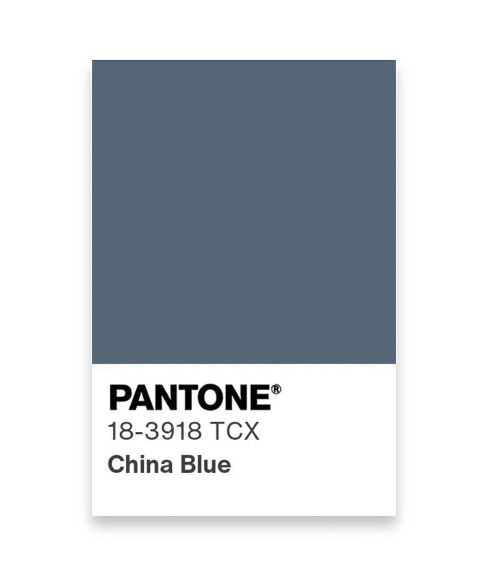 Color swatch of China Blue Pantone 18-3918 TCX matching Q36.5 x ROADKIT Men's Gregarius Pro Jersey - China Blue