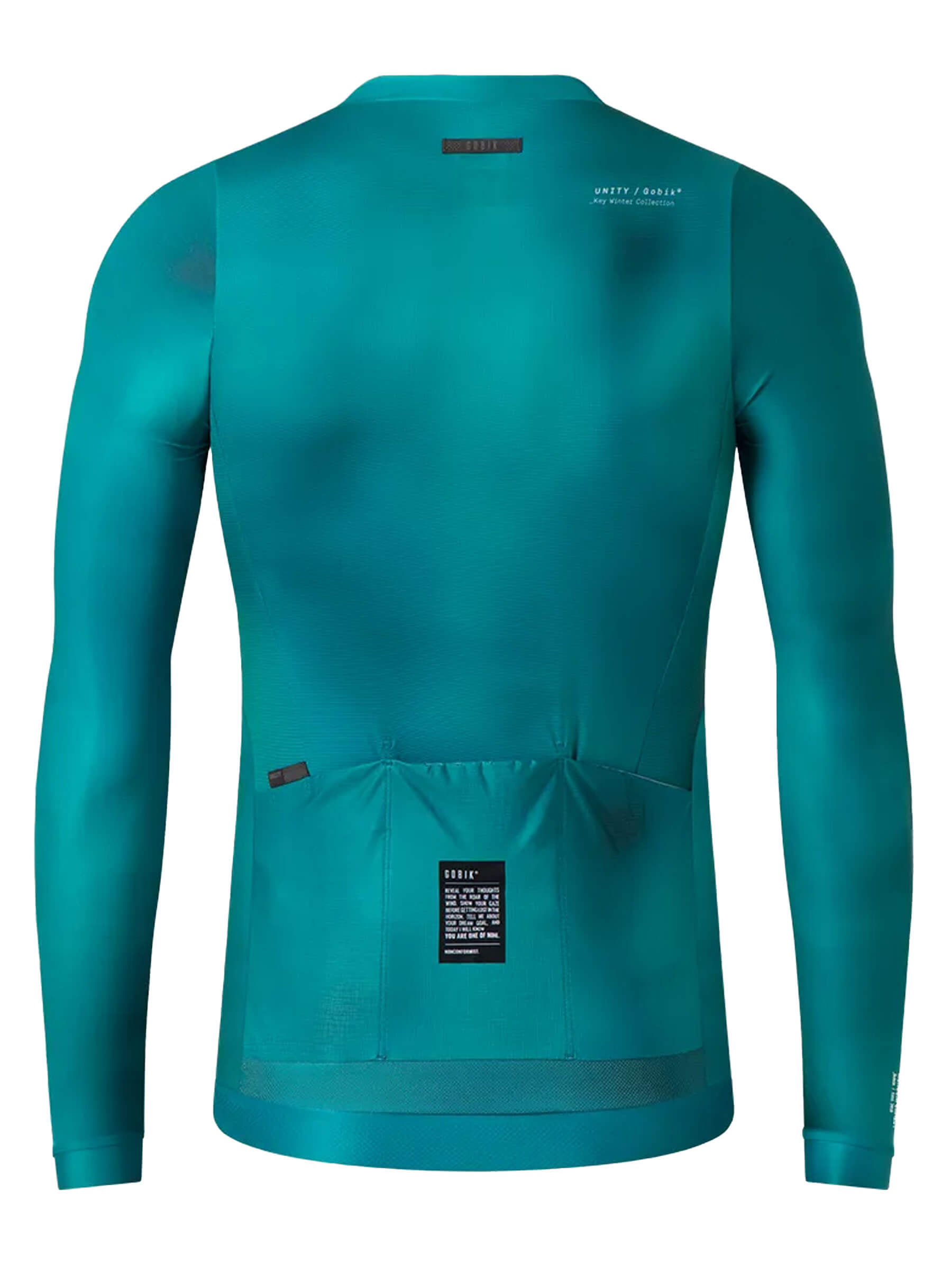 Teal GOBIK CX Pro 2.0 jersey, designed for unisex aerodynamic cycling comfort.