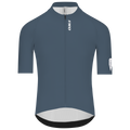 Q36.5 Gregrarius Pro Jersey - Men's - China Blue cycling jersey with front zipper and short sleeves in solid blue color
