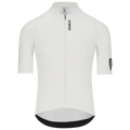 Q36.5 Gregrarius Pro Jersey - Men's - Cloud Dancer in white with full front zipper and short sleeves for cycling.