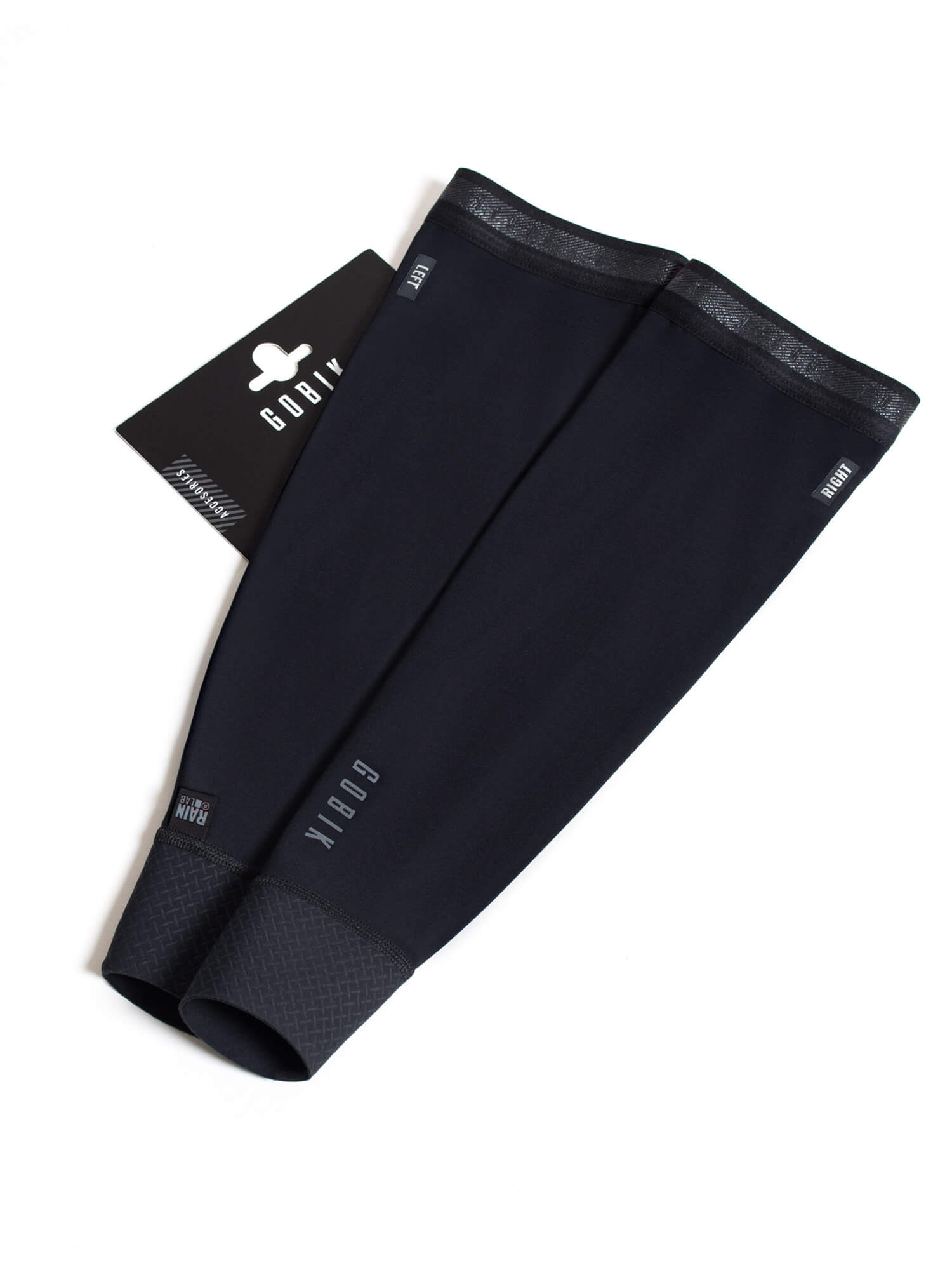 GOBIK Kaba 2.0 Pitch unisex arm warmers in black, thermal, breathable, waterproof, ideal for 8°C to 18°C weather